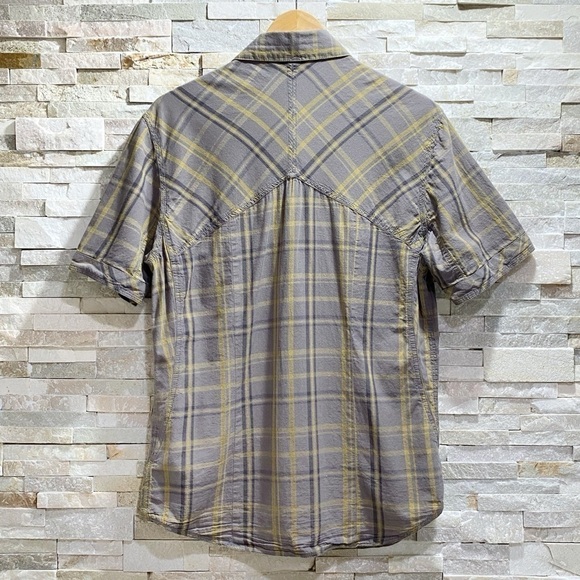 Harley Davidson Brown Button Down Plaid Shirt - Picture 2 of 9